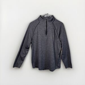 Greg Norman Play Dry Men's Sweatshirt Dark Gray  1/4 Zip Long Sleeves, Size M